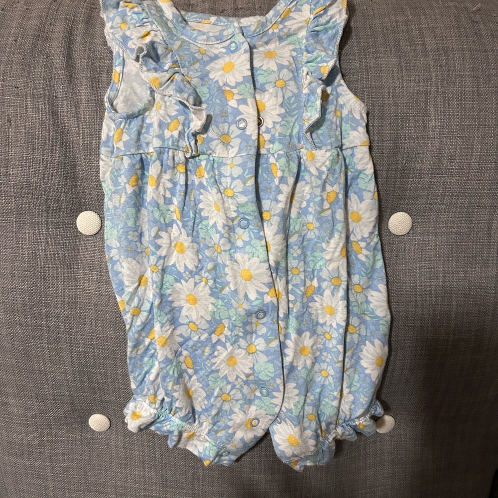 baby girl floral romper
